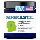 Basic Vigor Migrastil Soothing Neck & Shulder Cream - Fast- Acting & Powerful - Non-Greasy Topical Cream (4 oz.) Made in The USA