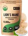 Numami Organic Lions Mane Mushroom Extract Proszek 124; Podwójne ekstrakcja dla wysokiej mocy 124; Łatwo rozpuszcza się w codziennej kawy herbaty lub Smoothie do poprawy funkcji poznawczych