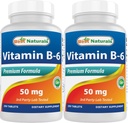 Najlepsi naturalni Witamina B6 50 mg 250 tabletek (250