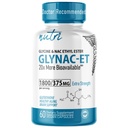 Nutri NAC Ester etylowy + Glicyna - Dodatkowa moc 375mg - NACET withe Selenium - 80% Dostępność biologiczna - N- Acetylocysteina - Suplement przeciw starzeniu się, Boost Glutathione - 60 Kapsułki - 3. strona Tested