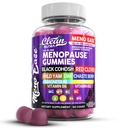 Suplement menopauzy dla kobiet Gumiaki z czarnym Cohosh, Dziki Yam, DIM, Magnezu, Red Clover Chasteberry for Hormone Balance Relief Night Sweats Mood Plus Bergamot, Witamina D3, Witamina B6 B12