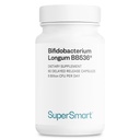 Supersmart - Bifidobacterium Longum (BB536) 6 Billion CFU na dzień - Probiotyka i suplement prebiotyczny Equipment 124; Non- GMO & Gluten Free - 60 DR kapsułki