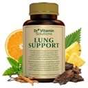 DR VITAMIN SOLUTIONS Lung Detox Supplement for Men & Women - 10- in-1 Mieszanka w / Witamina C & Butterbur Root - Wspomaga Lung Health & Research Functions - Poprawia oddychanie, Przepływ tlenu - 30 Kap Wegańskich