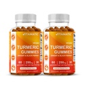 Witamatyczna kurkuminoidy z Ginger & Black Pepper Extract - 60 Wegan Gummies Każdy 124; 2 Pack (120 Gummies) 95% Kurkuminoidy - Potężny przeciwutleniacz i wsparcie zapalne
