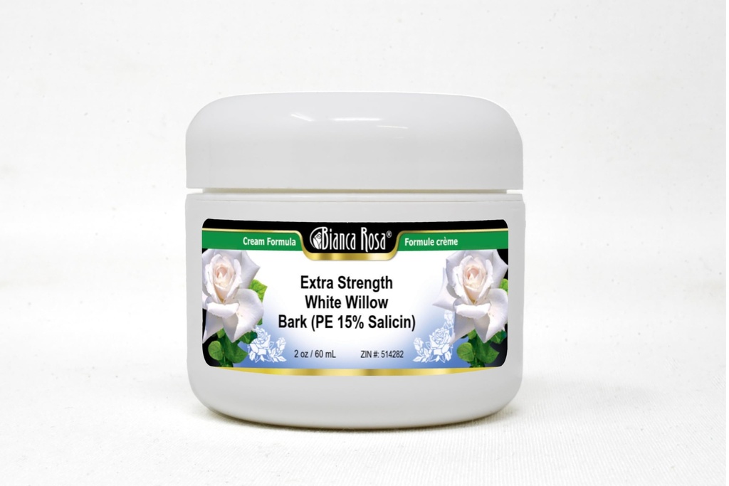 Extra Strength White Willow Bark (PE 15% Salicin) Cream (2 oz, ZIN: 514282)