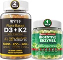 Witamina NEVISS D3 5000iu & K2, Gummeje wapnia i Gummeje Enzymów Digestive