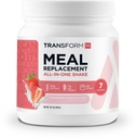 TransformHQ Mączka Zamiennik Powder 7 Słupki (Truskawka i śmietana) - Gluten Free, Non-GMO