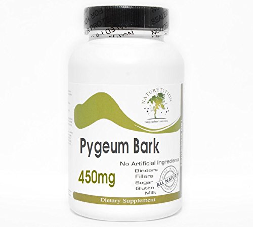 Pygeum Bark 450mg ~ 100 Capsules - No Additives ~ Naturetition Supplements