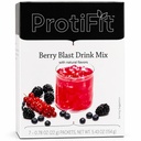 ProtiFit - Wysokie białko owocowe w proszku o smaku proszku, 15 g białka, niskie kalorie, cukier wolny, idealne białko kompatybilne, 7 Servings per box (Berry Blast)