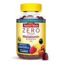 Nature Made Zero Melatonin cukru 5 mg Gummies snu dla dorosłych Dodatkowa siła, 100% beznarkotykowa pomoc senna, Aspartam wolny, 70 Gummies bez cukru Melatonina, 70 Day Supply