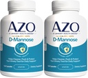 AZO D Mannose Tract Health, Cleanse, Flush & Protect The Urnary Tract, No.1 Farmaceutyk Zalecane marki, Siła kliniczna, Non-GMO, 120 Liczba (Opakowanie 2)