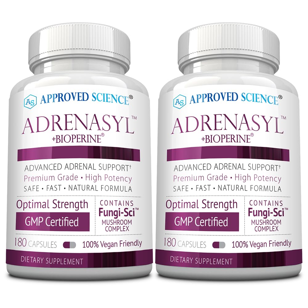Zatwierdzona nauka Adrenazyl Support - Adrenazyl Gland Support - 180 Count - Opakowanie 2