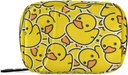Pill Box Żółty Kaczka Cartoon 7 dzień Pill Case Travel Pill Organizer Bag z Zipper Przenośny tygodniowy suplement witaminy posiadacz Pouch Bag