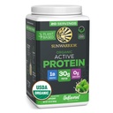 Sunwarrior Organic Plant Based Protein Powder Between 124; Wegan Organic Protein Powder with BCAA Amino Acids Plus Recovery Minerals & Botanicals Between 124; Non- GMO Soy Dairy & Gluten Free (Unflavored, 20 Servings)