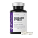 LES Labs Magnezu Glycinate - Wspiera Resteful Sleep, Heart Health, Stress Relief, Metabolizm, Nerve & Muscle Function, Delikatny system pokarmowy - Suplement Non-GMO - 120 Kapsułki
