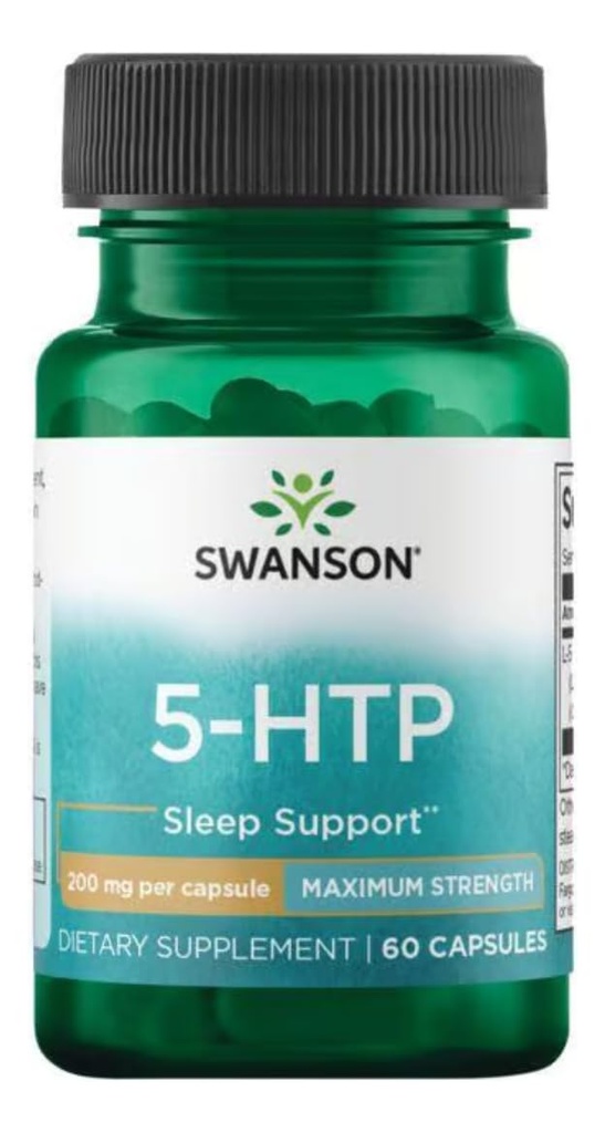 Swanson Ultra Amino Acid Maksymalna wytrzymałość 5- Htp 200 Miligramów 60 Kapsułek