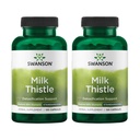 Swanson Milk Thistle (Standardized) - Herbal Liver Supplement Supplement w / 80% Silymarin - Natural Formula Helping to Contain Overall Health & Wellbeing - (120 kapsułki) (2 opakowania)