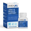 OmegaXL Joint Supplement Supplement, for Relief - Natural Muscle Support, Green Lipped Mussel Oil, Soft Gel Pills, Drug- Free, 60 Count
