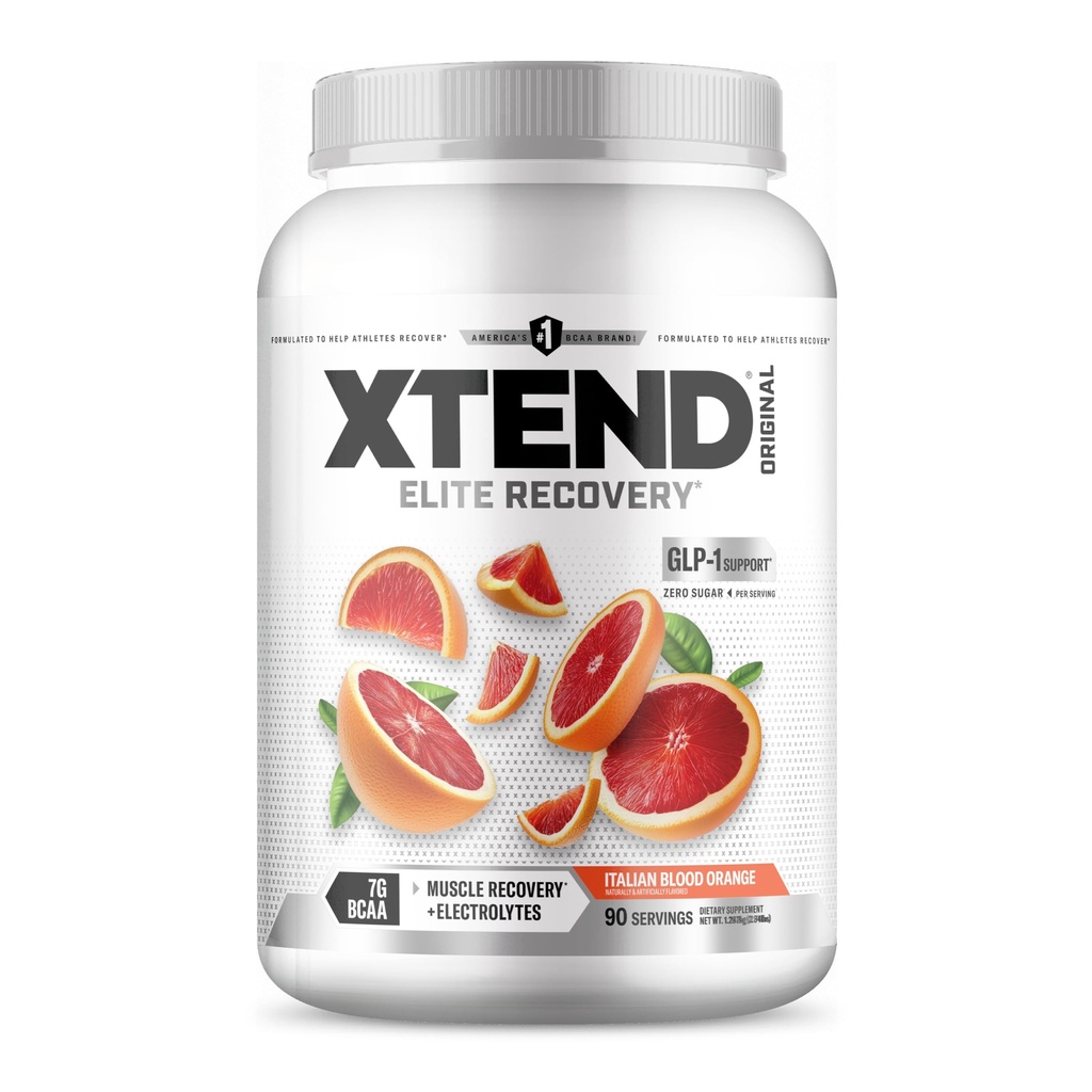 Xtend Original BCAA Powder 7g BCAA i 2,5g L- glutamina, Sugar Free Post Workout Muscle Recovery Drink with Amino Acids for Men & Women, 90 Servings