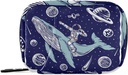 Galaxy Whale Astronaut Pill Box 7 dzień Pil Case Travel Pill Organizer Bag z Zipper Portable Weekly Case Compact Rozmiar dla posiadacza suplementu witaminy