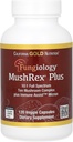 California Gold Nutrition Fungiology, MushRex Plus, Full- Spectrum Ten Mushroom Complex z Agaricus, Chaga, Cordyceps i Lwie 's Mane, 120 Plantcaps