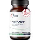 Designs for Health Aloe / 200x - 200mg Aloe Vera Extract - Wysoko skoncentrowany suplement Aloe Leaf dla wsparcia GI - Non-GMO, Vegetarian Pills (60 kapsułki)