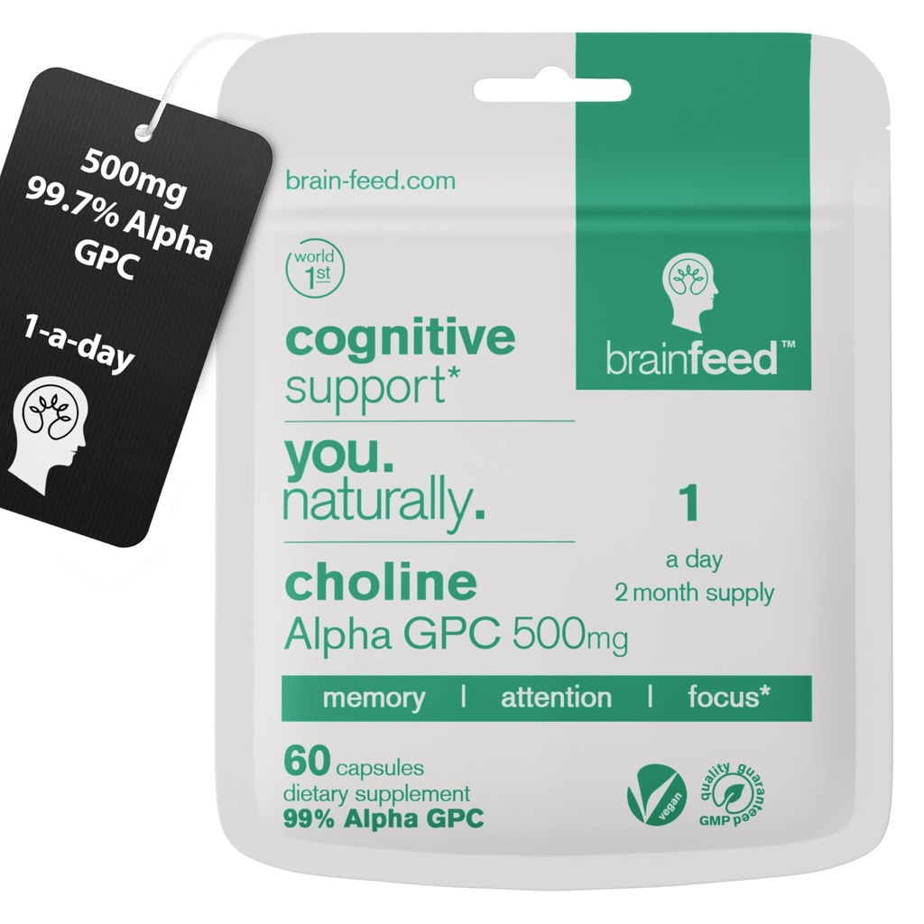 Acetylocholina Supplement Ecolabel 124; 99% Alpha GPC Kapsułki (60) Ecolax 124; 1-a- Day Memory, Focus Concentration Nootropic Brain Supplement Supplement Ecolabel 124; Acetylocholina Prekursor 124; Alpha GPC Proszek w Kapsule Ecolax 124; Labu- Tested