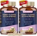Totaria (2 P) Nerki & Wątroba Cleanse Detox & Naprawa Kapsułki, Chanca Piedra i Pigułki żurawinowe do wątroby & Nerki Supplement Supplement Extra Siła dla Kamienie Rozpuszczalnik, Zdrowie Trakt moczowy dla kobiety