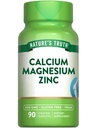 Nature 's Truth Wapnia Magnezu Cynk 124; 90 Coated Caplets Nether124; Wegan, Non-GMO, i gluten Free Supplement