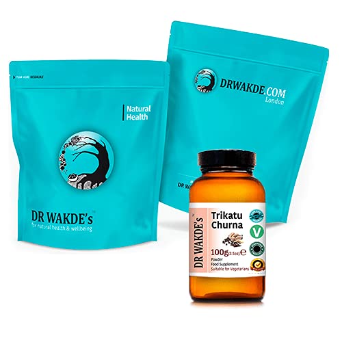 DR WAKDE's Trikatu Churna Powder - 1Kg (2.2lb) | Mixture of 3 Dried Spices | Ginger, Black Pepper & Long Pepper | Plant-Based | Vegan | All Natural