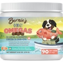 Bernie 's OMG! Omegas Chews for Dogs - 5X Extra Siła DHA + EPA, Olej rybny, Zdrowa Skóra & Coat, Ulga alergiczna, Suplement Joint Supplement (Wieprzowina Flavor)