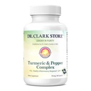 Dr Clark Store Turmeric & Black Pepper Extract - 710mg, 100 kapsułek, wsparcie immunologiczne, przeciwutleniacz, suplement diety dla dorosłych