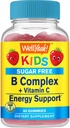 WellYeah Dzieci Witamina B Kompleks Cukru Free Gummies 124; Witamina C, Kwas foliowy 124; Immunitet i wsparcie energetyczne 124; Strawberry Flavor 124; 60 Count