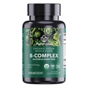 PlantFusion Organic Vitamin B-Complex, Vegan Whole Food Supplement for Energy & Metabolism, Methylated B12, Guava, Lemon & Basil, Non-GMO, Gluten-Free - 60 Capsules