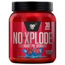 BSN N.O.-XPLODE Proszek do wstępnego treningu, Suplement energetyczny dla mężczyzn i kobiet z kreaturą i alaniną beta-alaniną, Flavor: Blue Raz, 30 Służenie