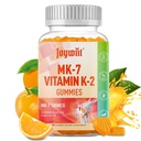 Witamina K2 MK- 7 Gummies 100mcg, Suplement witaminy K2 do kości i he- Art Support, Pomarańczowy aromat do żucia, Nie GMO, Wegan, 60 Gummies