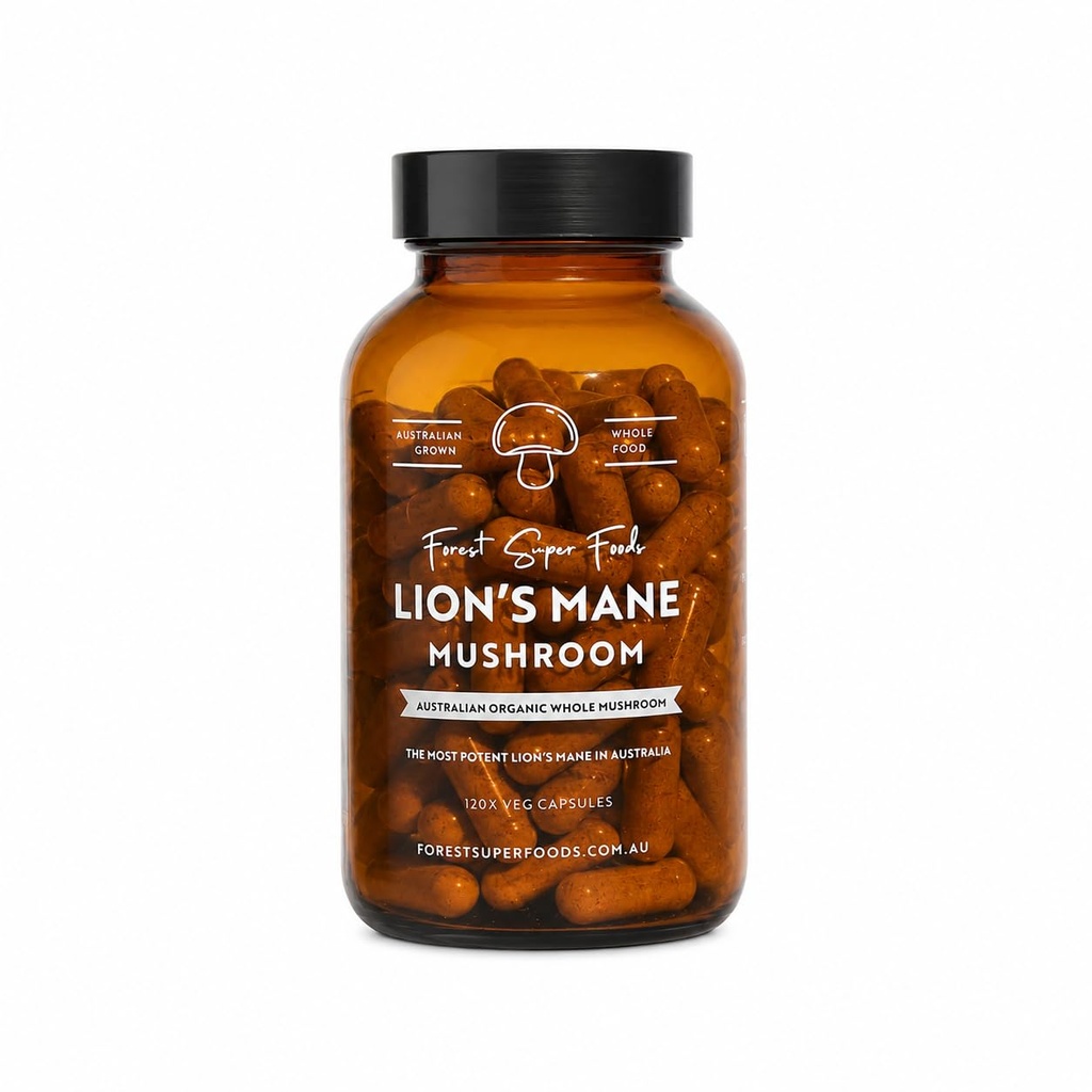 Las Super Foods Lion 's Mane Mushroom Capsules 124; Australian dorosły 124; Wh96 Słowa 697 charakterystyka żywności 124; Full Spectrum Bridge 124; Freeze- Suszony 124; 120 Kapsułki