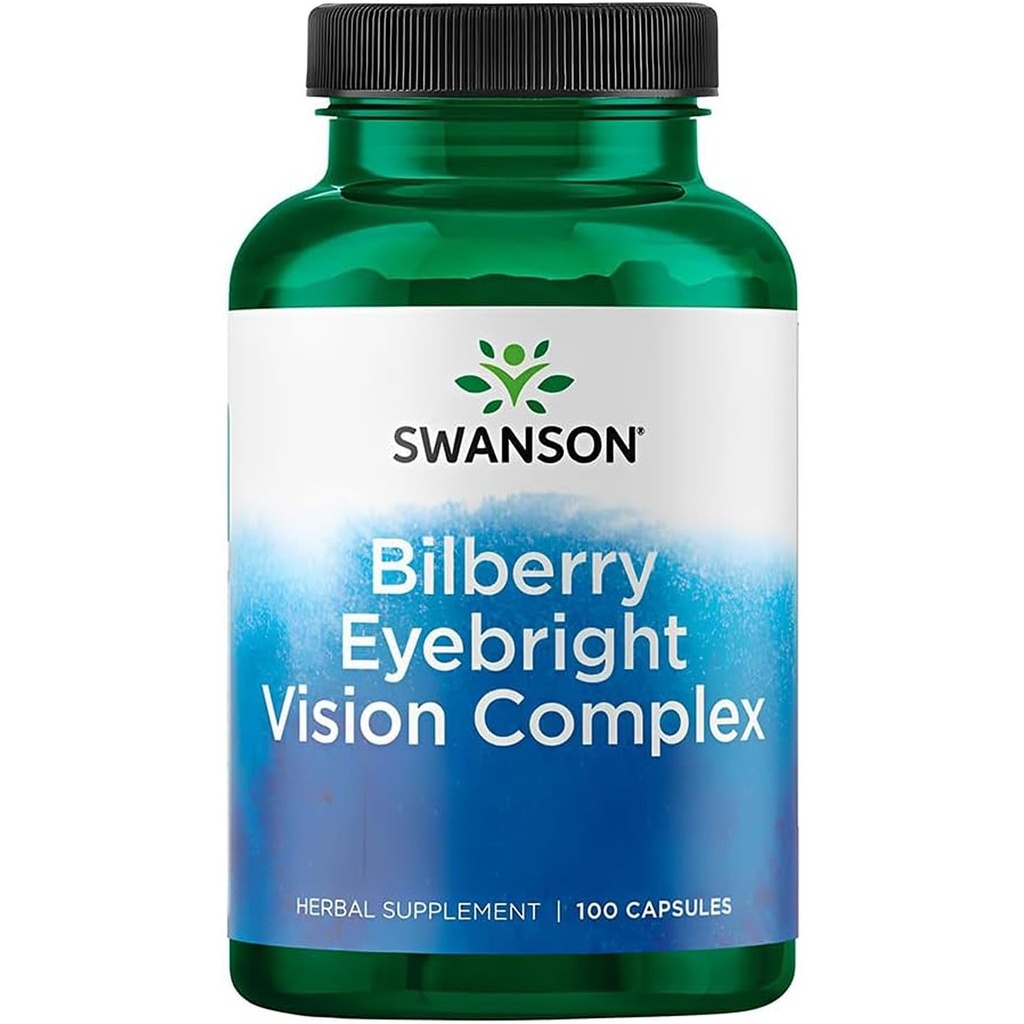 Swanson Bilberry Eyebright Vision Complex (100 kapsułek)