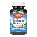 Carlson - EcoSmart Omega-3, Zrównoważone Źródło, Promotes Heart, Brain, Vision & Joint Health, Lemon, 90 miękkich żeli