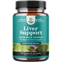 Nature Craft Liver Cleanse Detox & Naprawa 120 Kapsułki - Herbal Liver Support Milk Tistle Supplement - Silimarin Milk Tistle Supplements with Dandelion Root, Choline, Beetroot & Artiduck Extract