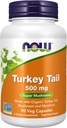 Teraz żywności Suplementy, Turcja Ogon 500 mg, Super Grzyb, Wykonane z organicznej Turcji Grzyb ogonowy i Mycelium, 90 Kapsułki Veg
