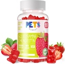 Zwierzęta domowe Najczystsza Glukozamina Gummie Chondroitin z SM & Elderberry Extra Siła - Wspólne wsparcie, Antyoksydant immunologiczny Suplement wsparcia dla dorosłych, Mężczyźni i kobiety. Truskawka