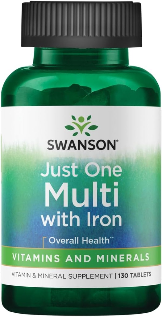 Swanson Century Formuła Multivitamin z żelaza 130 Tabs