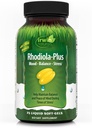 Irwin Naturals Rhodiola- Plus - 75 Płynne żele soft- Pomaga utrzymać równowagę i spokój umysłu - z L- Theanine, Witamina D3 i Magnez - 25 Służenie
