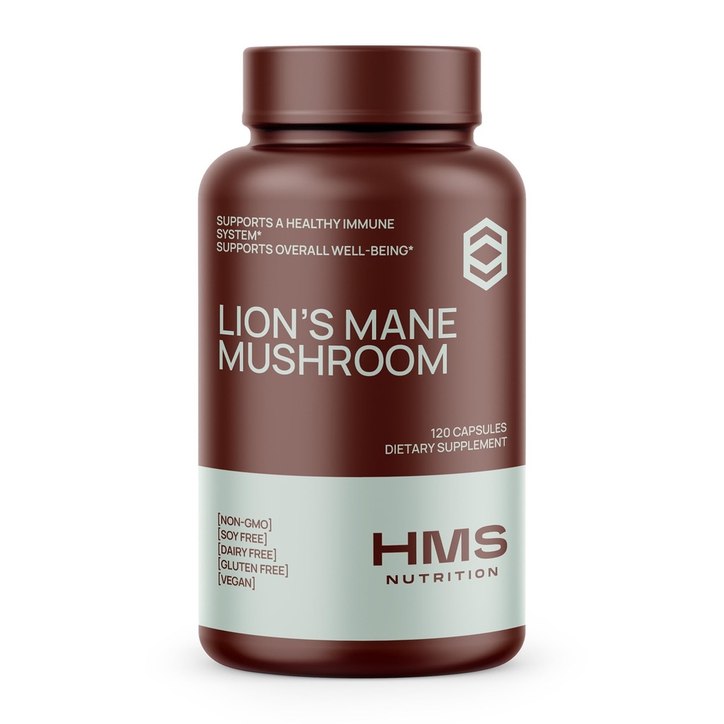 Lions Mane Supplement Kapsułki, Mushroom Mane Lions dla wsparcia immunologicznego, Memory & Focus Supplement, 1000mg na serwowanie, Non-GMO Vegan, 120 Kapsułki, 2 Miesiąc dostaw