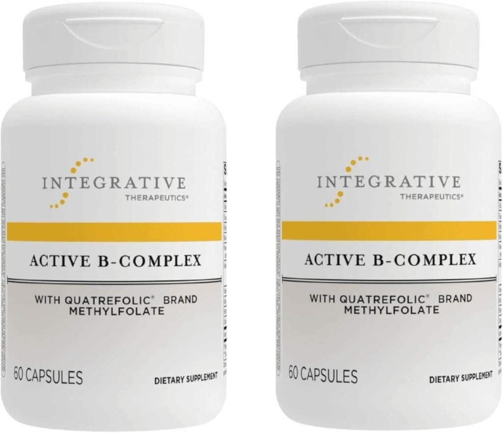 Integracyjne Terapeutyki Aktywne B- Complex - Cellular Energy & Heart Health Support with Vitamins B2, B6 & B12 * - Wsparcie dla systemów nerwowych i immunologicznych - Darmowy & Bezglutenowy - 120 Kapsułki