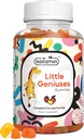 Dzieci Multivitamin Gummies Małe geniusze: Witaminy C, D3, Cynk, Folate, dla odporności, Inteligencja, Focus, i wzrost. Wegan, Nie-GMO, Organic, Gluten- Free Distribution 124; 90 Gummies 3 Dostawy miesięcy