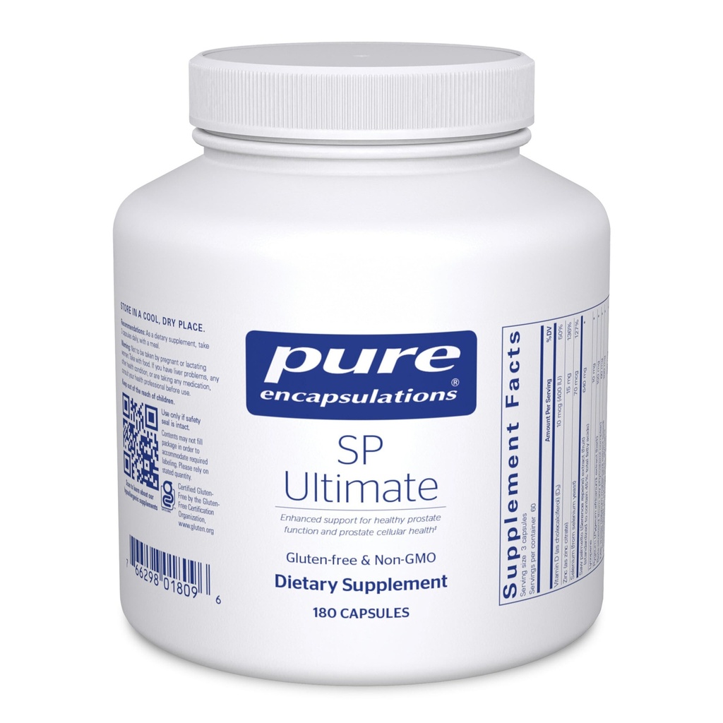 Pure Encapsulations SP Ultimate Equipment 124; Enhance Support for Healthy Prostate Function and Prostate Cellular Health * Equipment 124; 180 Kapsułki