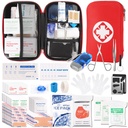 315 PCS First Aid Kit,Trauma Kit with Essential Emergency Medical Supplies, Suitable for Travel Home Office Vehicle Outdoor Camping Hiking(Red)…