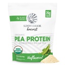 Organic Pea Protein Powder Unflavored 26g Plant Based Protein per Serving, Vegan, Non-GMO, Easy Mixing for Smoothies, Shakes, Baking & Cooking Muscle Building & Recovery Support 35 Servings Unflavored